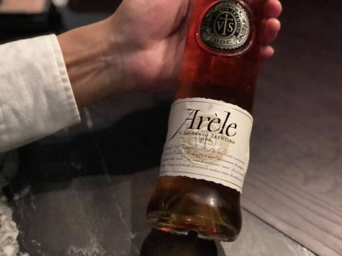 イタリアのデザートワインCavit Arèle Vino Santoのボトル