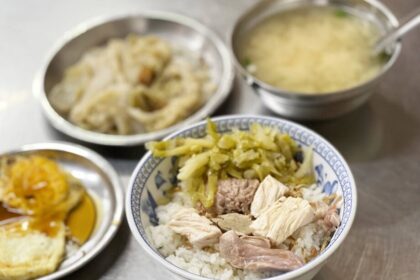 台湾・嘉義グルメ　劉里長雞肉飯の料理