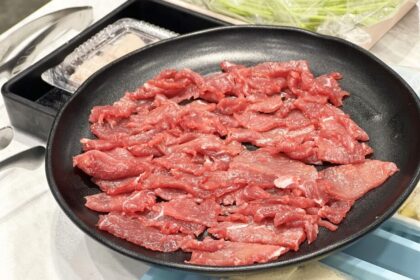 台南市中正路にある牛肉火鍋の専門店　牛苑溫體牛肉火鍋の牛肉
